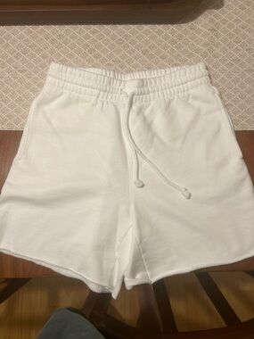 TNA White Drawcord Lounge Shorts